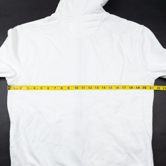 G/Fore Skull Logo Hoodie Men's Medium Full Zip White Golf Activewear Sweatshirt - Picture 11 of 14